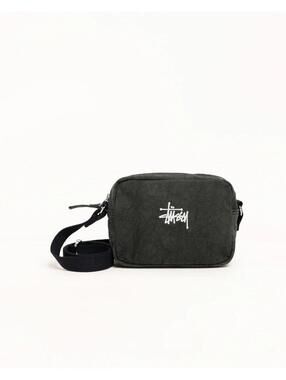 Stussy Canvas Side Pouch Washed Black